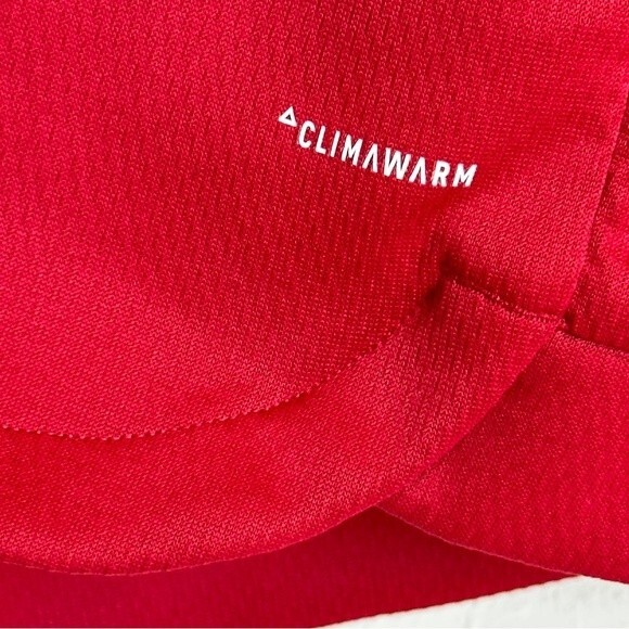 Adidas Red Climawarm Logo Hoodie S - Picture 4 of 8
